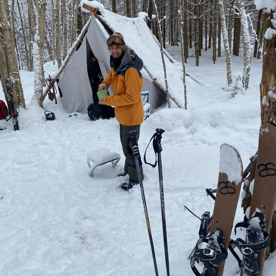 Snack Bags in the Woods. Back Country snack bags