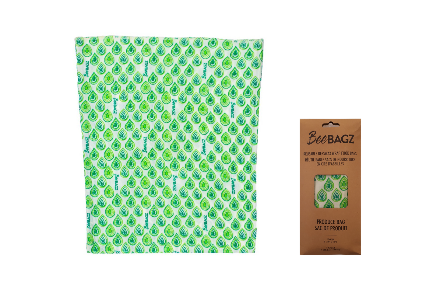 Produce Bag - Reusable Beeswax Wrap Food Storage Bags