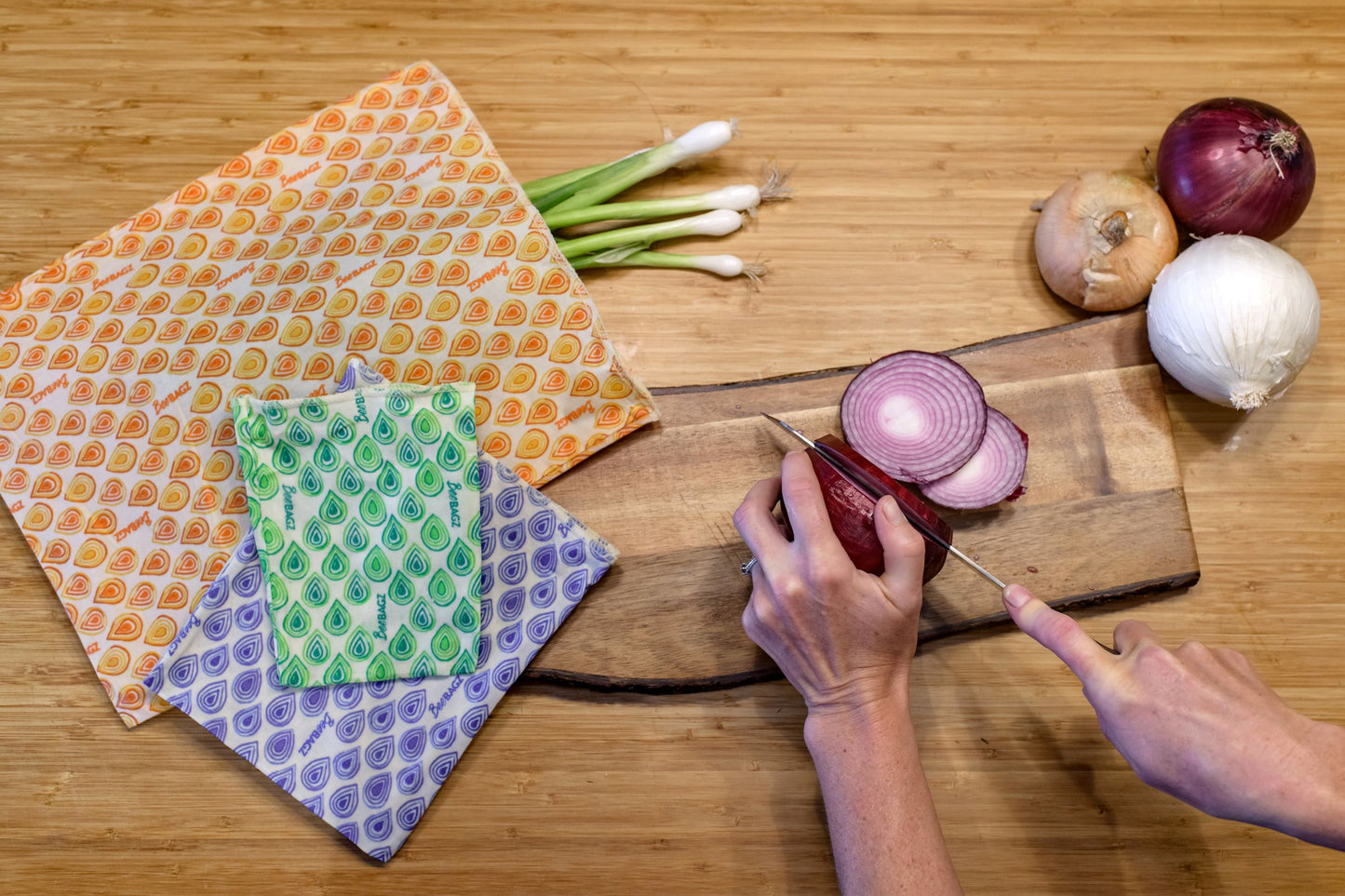 Beeswax wrap and reusable food storage bags by BeeBAGZ are a plastic free alternative to plastic wraps & ziplocked bags for your food storage needs. These beeswax wraps and beeswax wrap bags are a great eco friendly gift and can be used as food wraps, produce bags, snack bags, lunch bags or sandwich bags. Shop today!