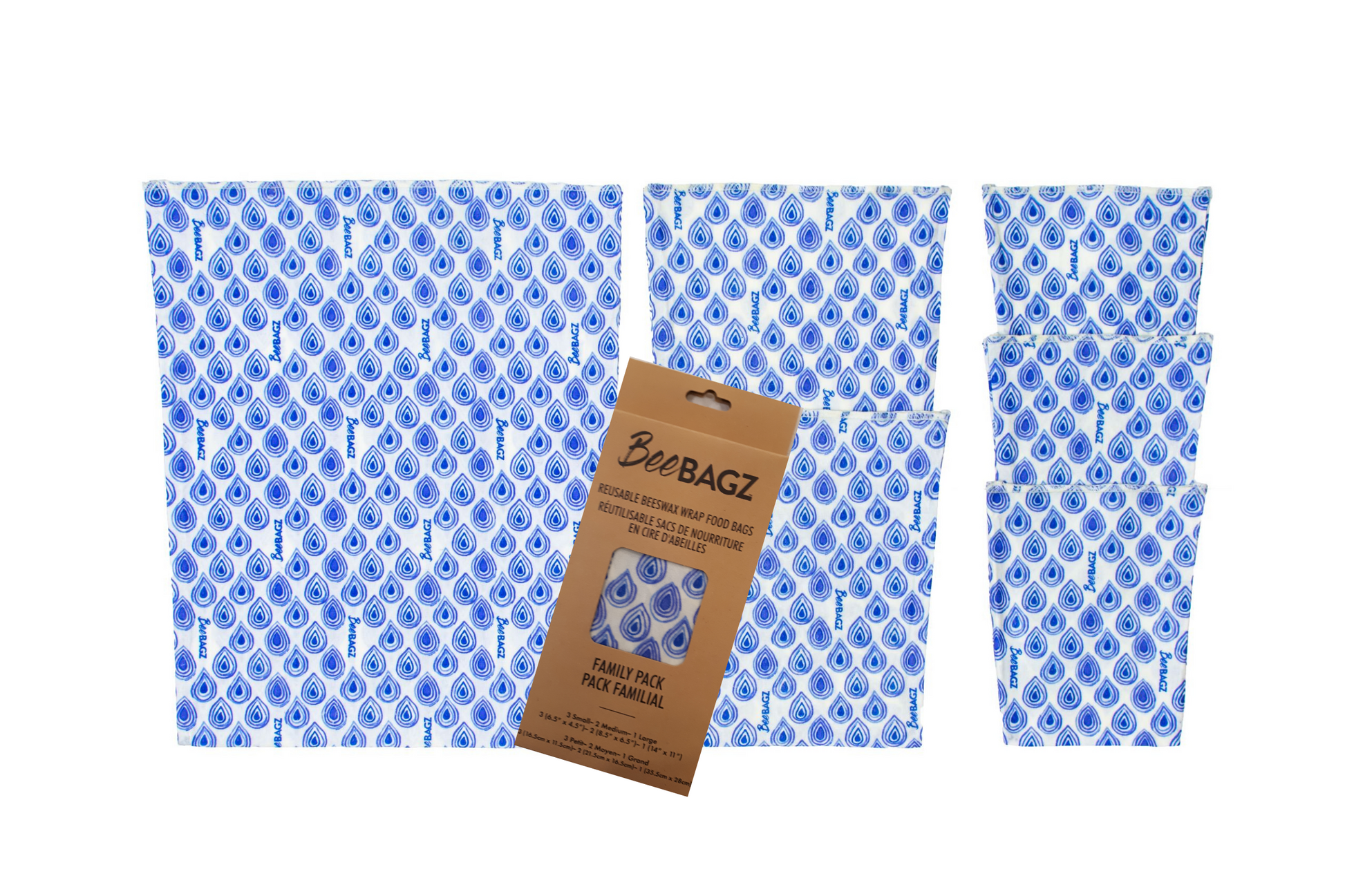 Beeswax wrap and reusable food storage bags by BeeBAGZ are a plastic free alternative to plastic wraps & ziplocked bags for your food storage needs. These beeswax wraps and beeswax wrap bags are a great eco friendly gift and can be used as food wraps, produce bags, snack bags, lunch bags or sandwich bags. Shop today!