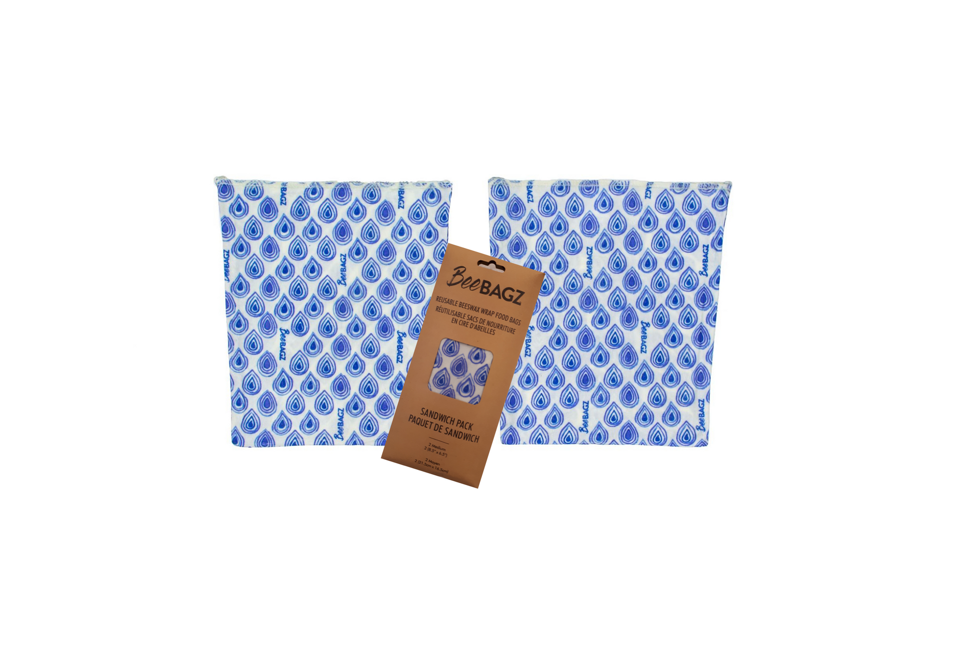 Beeswax wrap and reusable food storage bags by BeeBAGZ are a plastic free alternative to plastic wraps & ziplocked bags for your food storage needs. These beeswax wraps and beeswax wrap bags are a great eco friendly gift and can be used as food wraps, produce bags, snack bags, lunch bags or sandwich bags. Shop today!