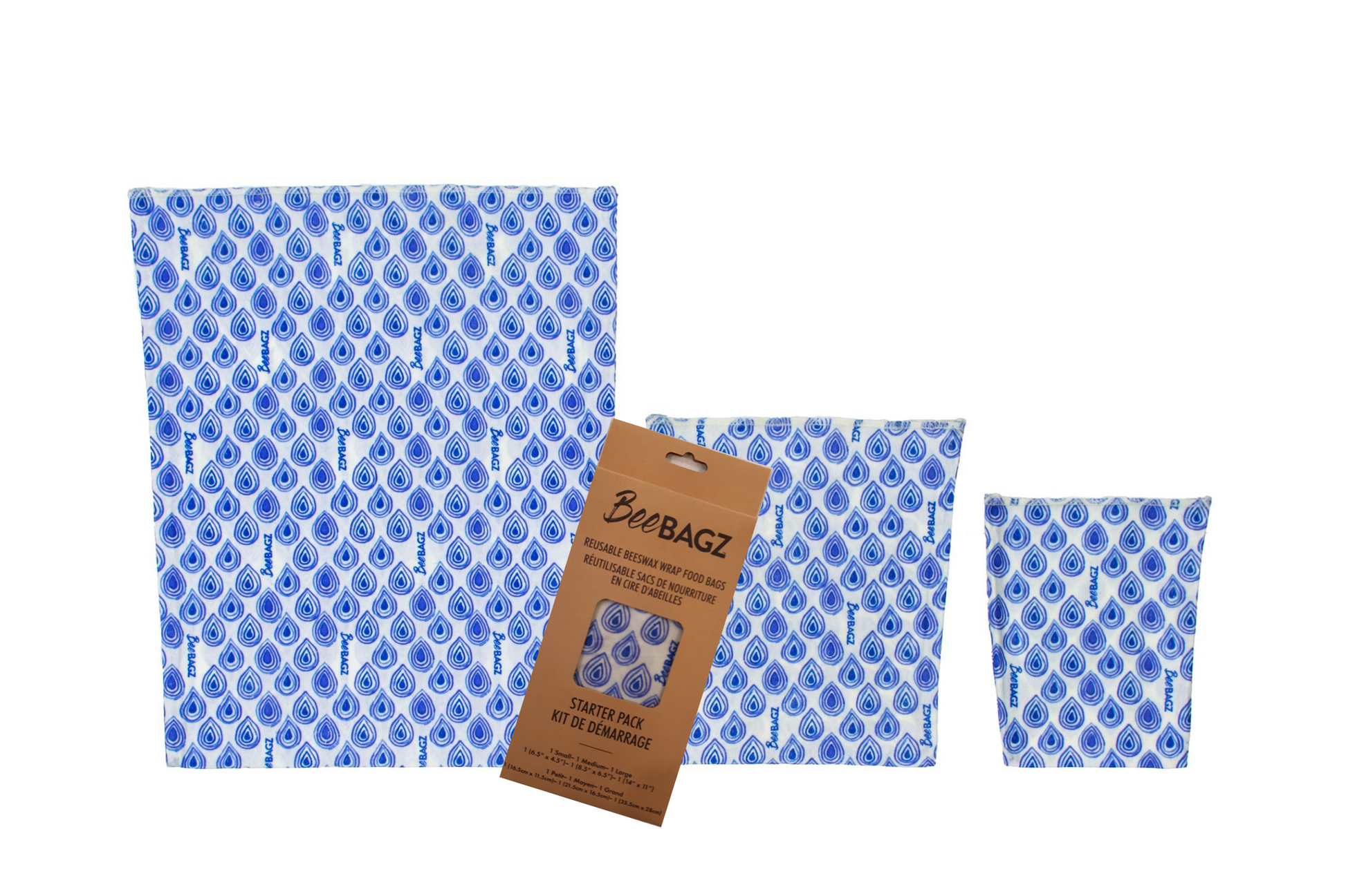 Beeswax wrap and reusable food storage bags by BeeBAGZ are a plastic free alternative to plastic wraps & ziplocked bags for your food storage needs. These beeswax wraps and beeswax wrap bags are a great eco friendly gift and can be used as food wraps, produce bags, snack bags, lunch bags or sandwich bags. Shop today!