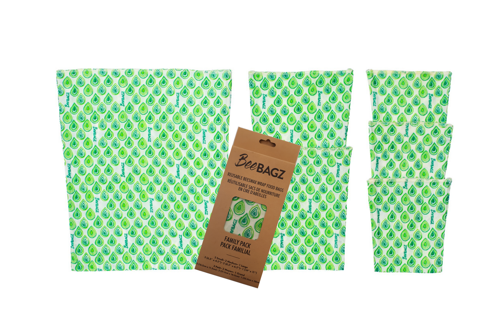 Beeswax wrap and reusable food storage bags by BeeBAGZ are a plastic free alternative to plastic wraps & ziplocked bags for your food storage needs. These beeswax wraps and beeswax wrap bags are a great eco friendly gift and can be used as food wraps, produce bags, snack bags, lunch bags or sandwich bags. Shop today!