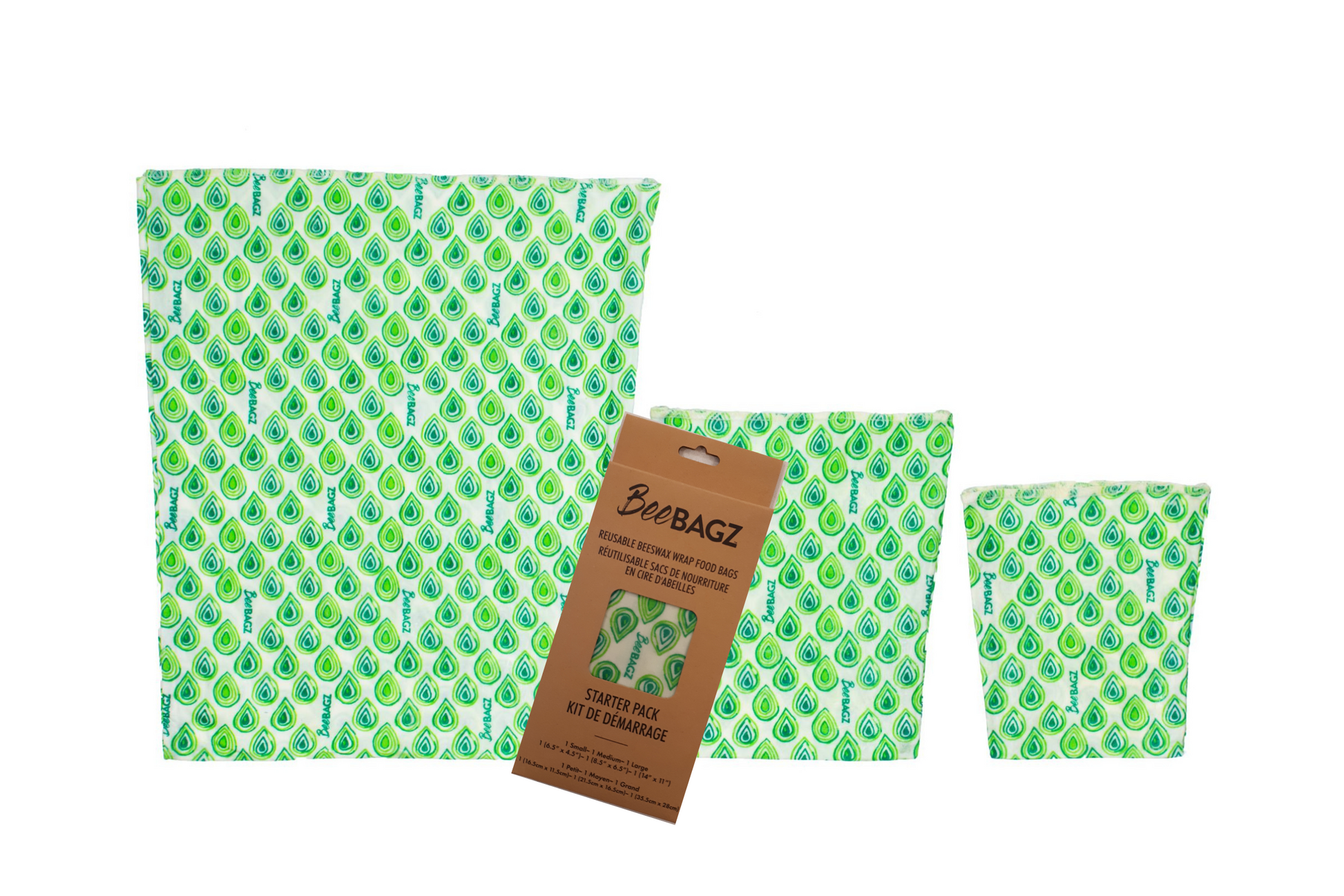 Beeswax wrap and reusable food storage bags by BeeBAGZ are a plastic free alternative to plastic wraps & ziplocked bags for your food storage needs. These beeswax wraps and beeswax wrap bags are a great eco friendly gift and can be used as food wraps, produce bags, snack bags, lunch bags or sandwich bags. Shop today!