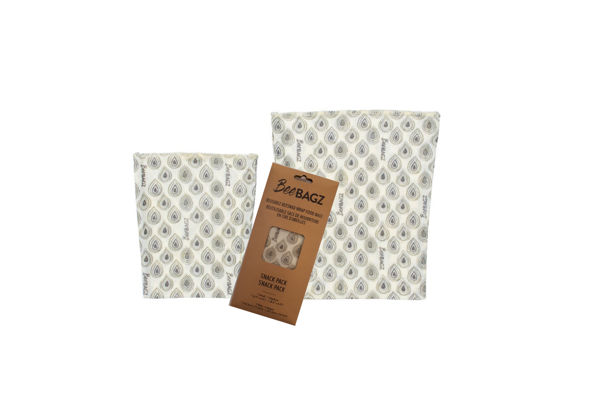 Beeswax wrap and reusable food storage bags by BeeBAGZ are a plastic free alternative to plastic wraps & ziplocked bags for your food storage needs. These beeswax wraps and beeswax wrap bags are a great eco friendly gift and can be used as food wraps, produce bags, snack bags, lunch bags or sandwich bags. Shop today!