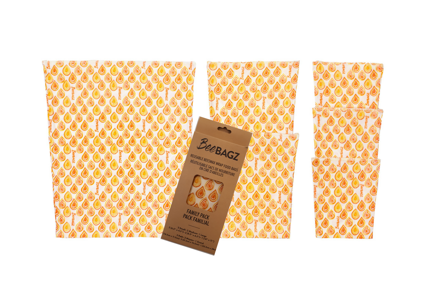 Beeswax wrap and reusable food storage bags by BeeBAGZ are a plastic free alternative to plastic wraps & ziplocked bags for your food storage needs. These beeswax wraps and beeswax wrap bags are a great eco friendly gift and can be used as food wraps, produce bags, snack bags, lunch bags or sandwich bags. Shop today!