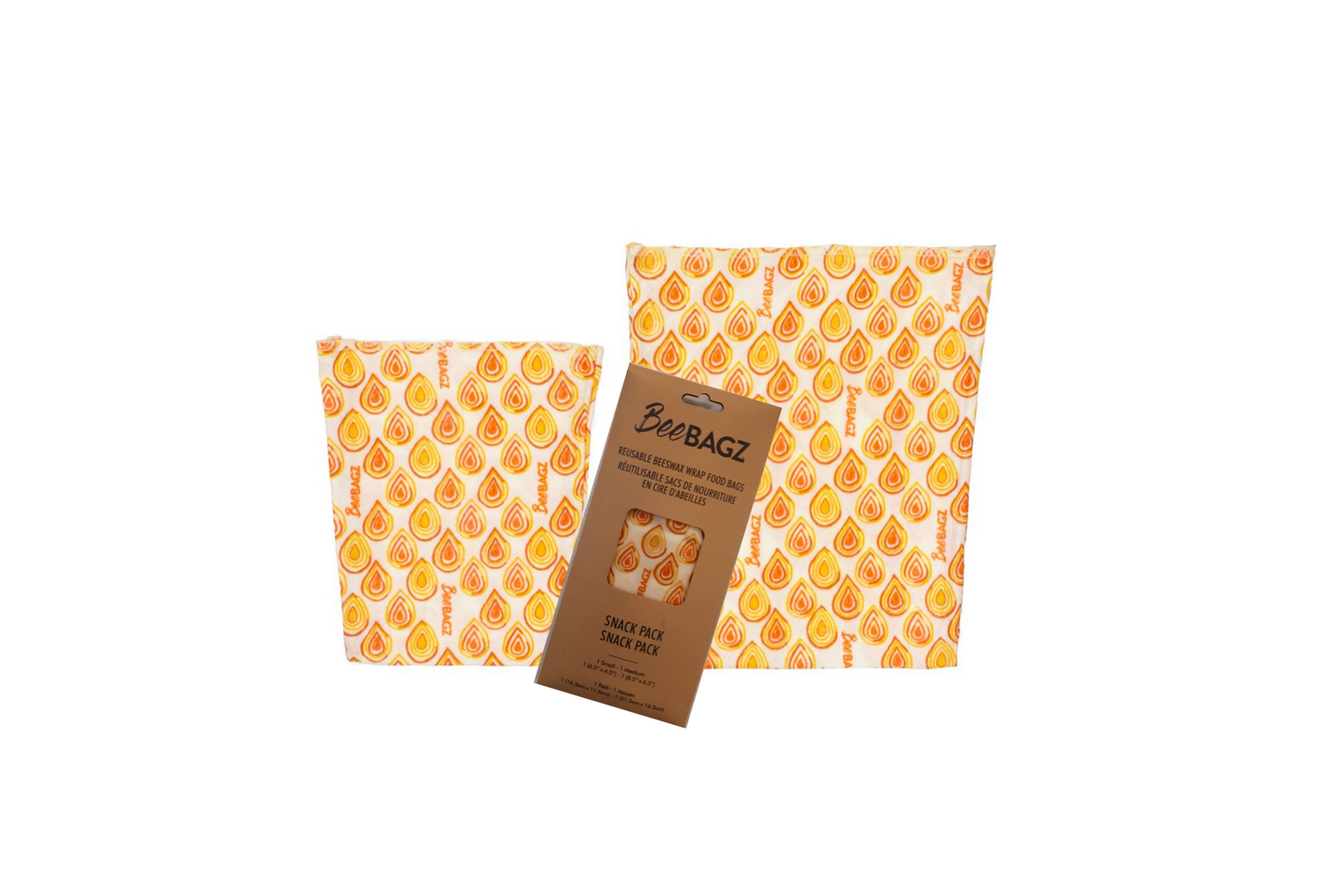 Beeswax wrap and reusable food storage bags by BeeBAGZ are a plastic free alternative to plastic wraps & ziplocked bags for your food storage needs. These beeswax wraps and beeswax wrap bags are a great eco friendly gift and can be used as food wraps, produce bags, snack bags, lunch bags or sandwich bags. Shop today!