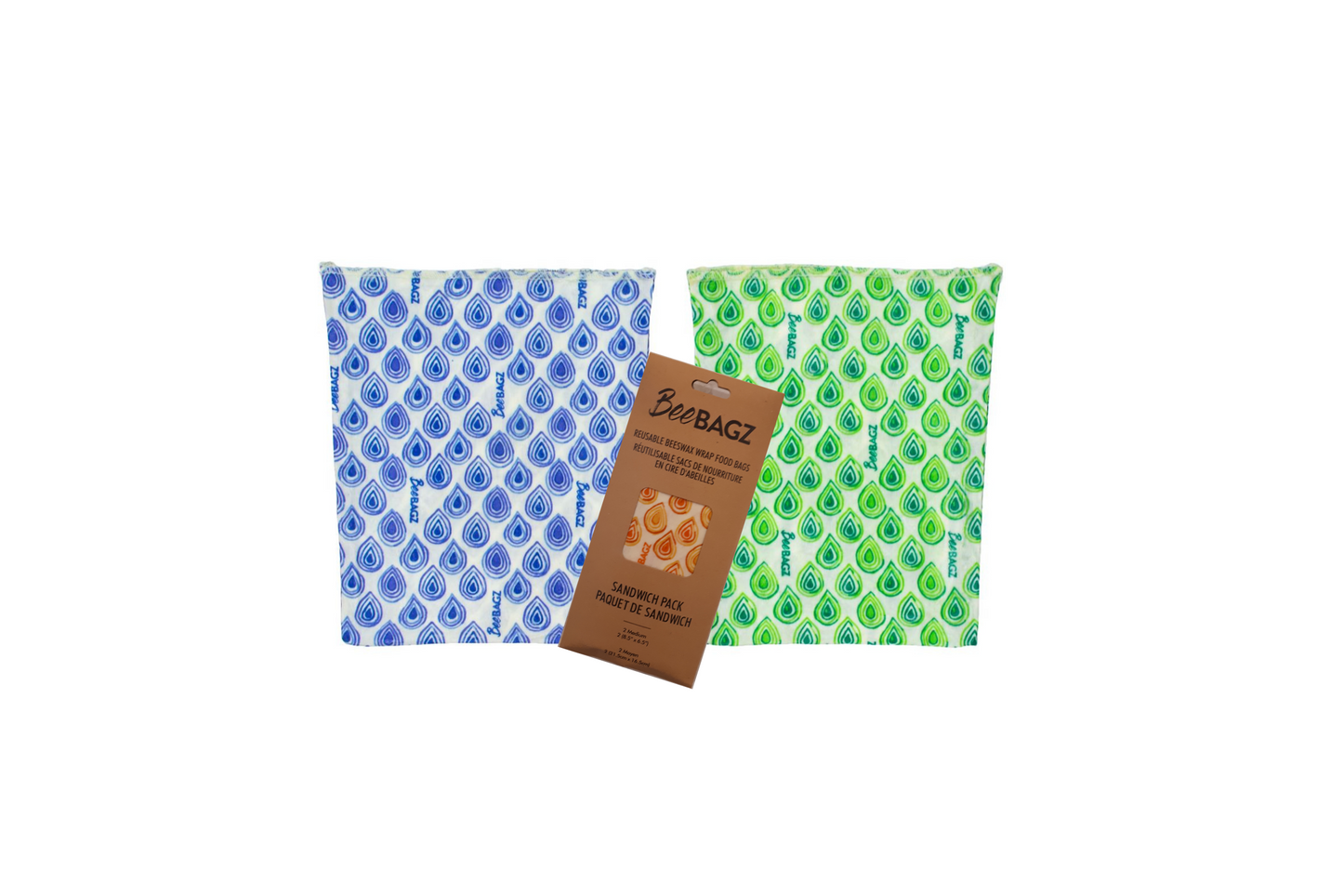 Beeswax wrap and reusable food storage bags by BeeBAGZ are a plastic free alternative to plastic wraps & ziplocked bags for your food storage needs. These beeswax wraps and beeswax wrap bags are a great eco friendly gift and can be used as food wraps, produce bags, snack bags, lunch bags or sandwich bags. Shop today!