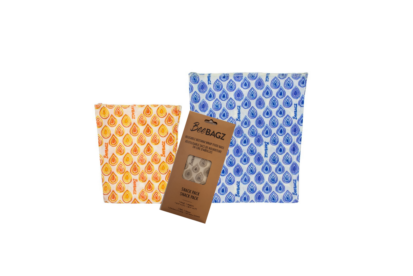 Beeswax wrap and reusable food storage bags by BeeBAGZ are a plastic free alternative to plastic wraps & ziplocked bags for your food storage needs. These beeswax wraps and beeswax wrap bags are a great eco friendly gift and can be used as food wraps, produce bags, snack bags, lunch bags or sandwich bags. Shop today!