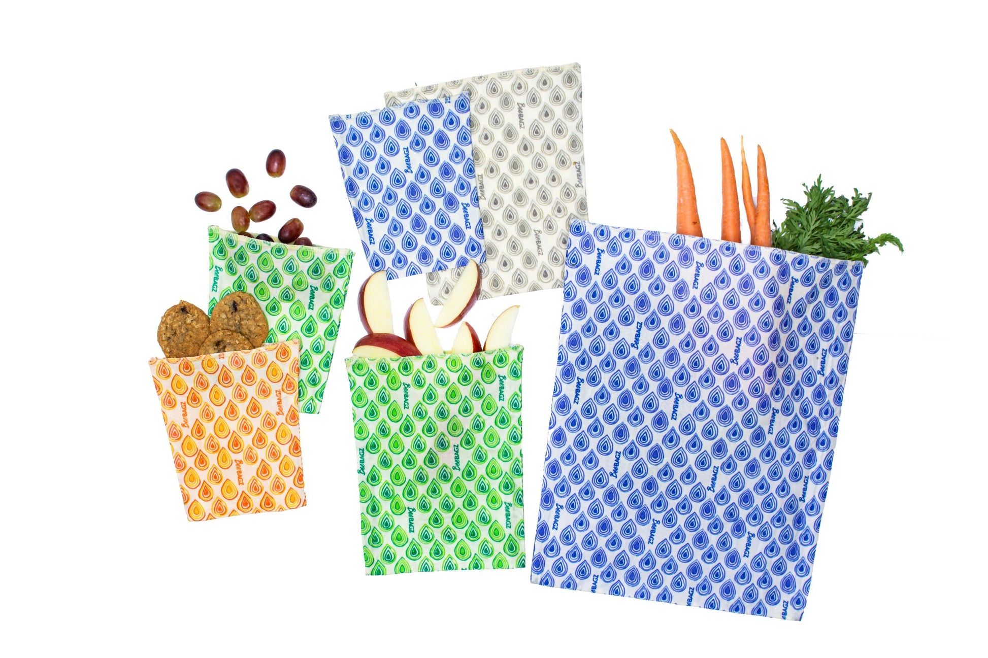 Beeswax wrap and reusable food storage bags by BeeBAGZ are a plastic free alternative to plastic wraps & ziplocked bags for your food storage needs. These beeswax wraps and beeswax wrap bags are a great eco friendly gift and can be used as food wraps, produce bags, snack bags, lunch bags or sandwich bags. Shop today!