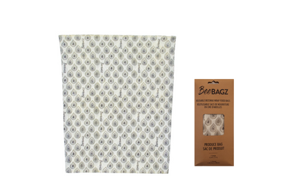 Large Produce Bag - Reusable Beeswax Wrap Food Storage Bags