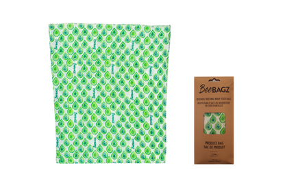 Large Produce Bag - Reusable Beeswax Wrap Food Storage Bags