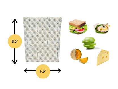 Beeswax wrap and reusable food storage bags by BeeBAGZ are a plastic free alternative to plastic wraps & ziplocked bags for your food storage needs. These beeswax wraps and beeswax wrap bags are a great eco friendly gift and can be used as food wraps, produce bags, snack bags, lunch bags or sandwich bags. Shop today!
