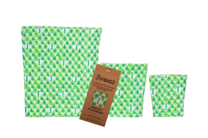 Beeswax wrap and reusable food storage bags by BeeBAGZ are a plastic free alternative to plastic wraps & ziplocked bags for your food storage needs. These beeswax wraps and beeswax wrap bags are a great eco friendly gift and can be used as food wraps, produce bags, snack bags, lunch bags or sandwich bags. Shop today!