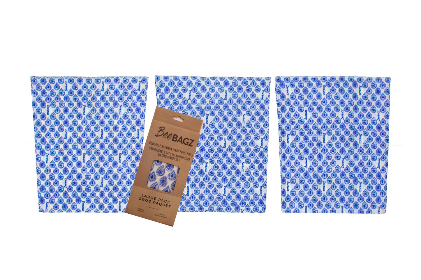 Beeswax wrap and reusable food storage bags by BeeBAGZ are a plastic free alternative to plastic wraps & ziplocked bags for your food storage needs. These beeswax wraps and beeswax wrap bags are a great eco friendly gift and can be used as food wraps, produce bags, snack bags, lunch bags or sandwich bags. Shop today!