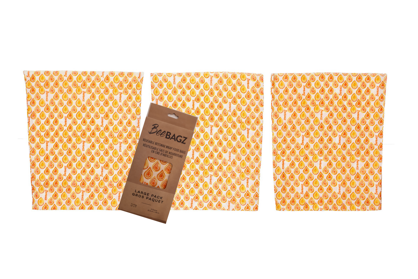 Beeswax wrap and reusable food storage bags by BeeBAGZ are a plastic free alternative to plastic wraps & ziplocked bags for your food storage needs. These beeswax wraps and beeswax wrap bags are a great eco friendly gift and can be used as food wraps, produce bags, snack bags, lunch bags or sandwich bags. Shop today!