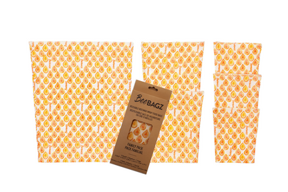 Beeswax wrap and reusable food storage bags by BeeBAGZ are a plastic free alternative to plastic wraps & ziplocked bags for your food storage needs. These beeswax wraps and beeswax wrap bags are a great eco friendly gift and can be used as food wraps, produce bags, snack bags, lunch bags or sandwich bags. Shop today!