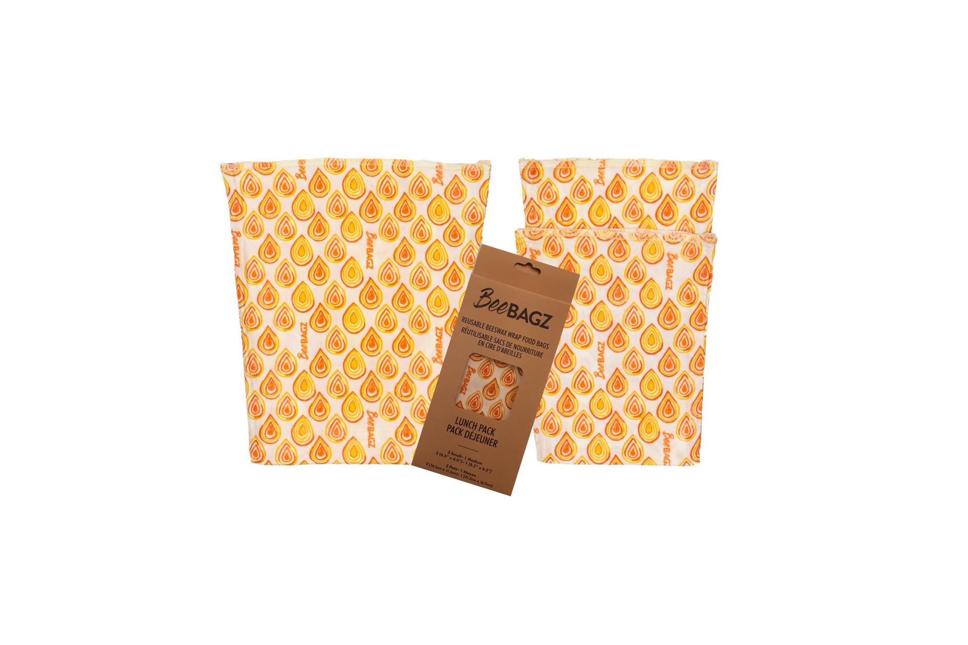Beeswax wrap and reusable food storage bags by BeeBAGZ are a plastic free alternative to plastic wraps & ziplocked bags for your food storage needs. These beeswax wraps and beeswax wrap bags are a great eco friendly gift and can be used as food wraps, produce bags, snack bags, lunch bags or sandwich bags. Shop today!