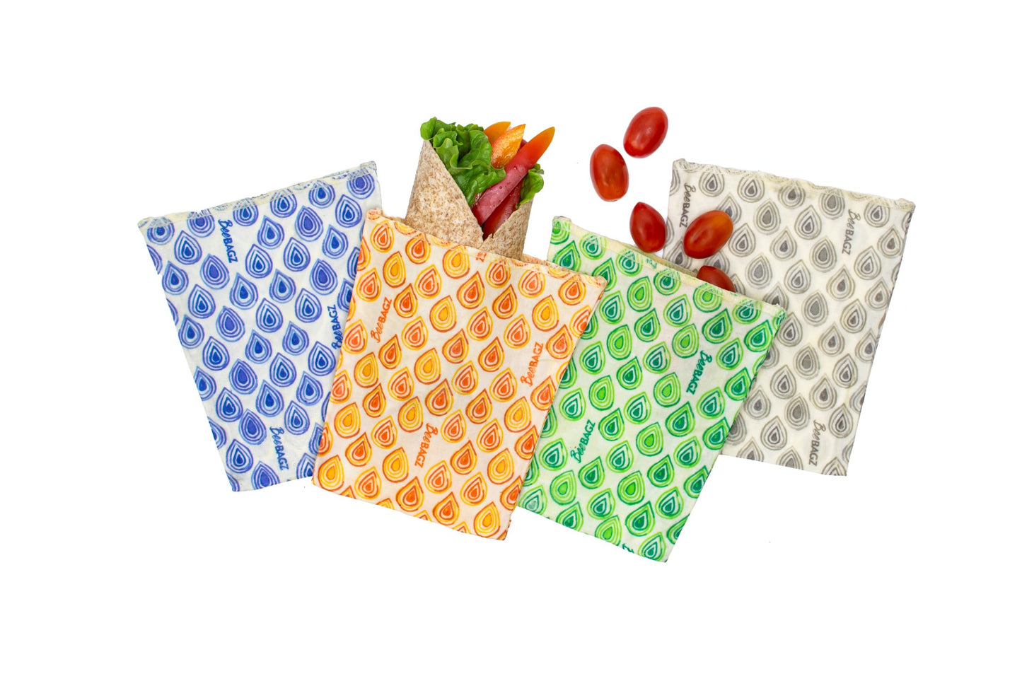 Beeswax wrap and reusable food storage bags by BeeBAGZ are a plastic free alternative to plastic wraps & ziplocked bags for your food storage needs. These beeswax wraps and beeswax wrap bags are a great eco friendly gift and can be used as food wraps, produce bags, snack bags, lunch bags or sandwich bags. Shop today!